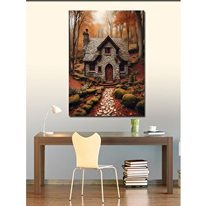 Kanvas Tablo Kır Evi 70x100 cm