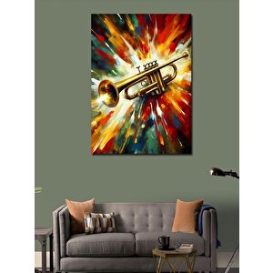 Kanvas Tablo Parlak Trompet Patlaması 70x100 cm