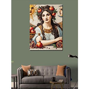 Kanvas Tablo Nar Taçlı Kadın 70x100 cm