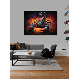 Kanvas Tablo Parlayan Akrep Figürü 100x140 cm