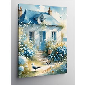 Kanvas Tablo Kır Evi 100x140 cm