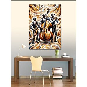 Kanvas Tablo Caz Müzisyenleri 100x140 cm