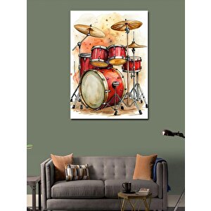 Kanvas Tablo Bateri Seti 100x140 cm