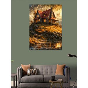 Kanvas Tablo Terk Edilmiş Ev 70x100 cm