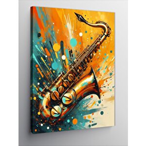 Kanvas Tablo Caz Trompeti 100x140 cm