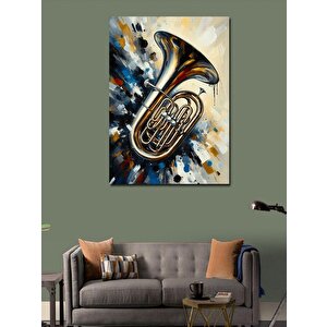 Kanvas Tablo Trombon Fırtınası 100x140 cm