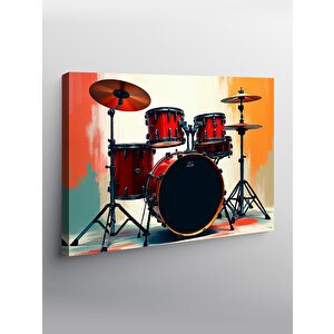 Kanvas Tablo Renkli Bateri  Seti 50x70 cm