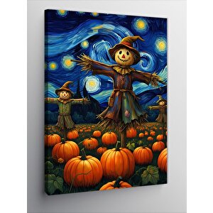 Kanvas Tablo Korkuluk Ve Balkabakları 70x100 cm