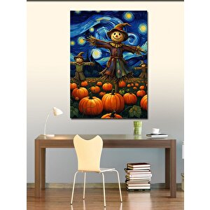 Kanvas Tablo Korkuluk Ve Balkabakları 70x100 cm