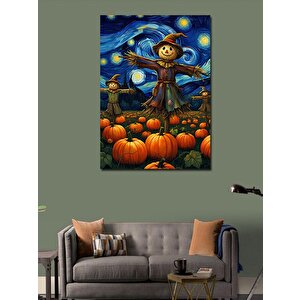 Kanvas Tablo Korkuluk Ve Balkabakları 70x100 cm