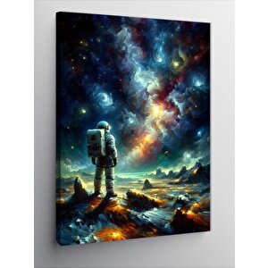 Kanvas Tablo Galaksiler Arasında Yalnızlık 100x140 cm