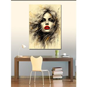 Kanvas Tablo Sarışın Kadın Portresi 50x70 cm