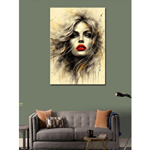 Kanvas Tablo Sarışın Kadın Portresi 50x70 cm