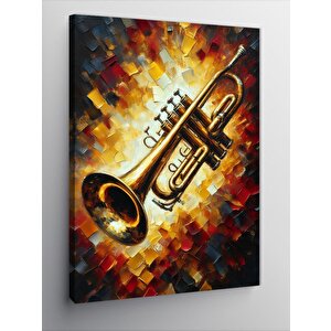 Kanvas Tablo Altın Trompet 70x100 cm