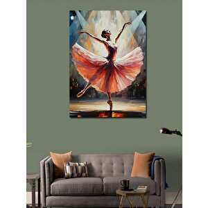 Kanvas Tablo Dönen Balerin 70x100 cm