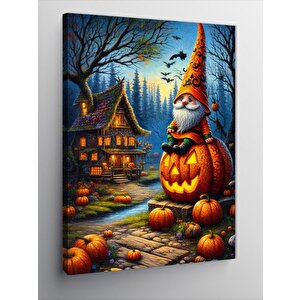 Kanvas Tablo Cadılar Bayramı Balkabağı 100x140 cm