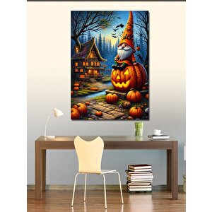 Kanvas Tablo Cadılar Bayramı Balkabağı 100x140 cm