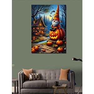 Kanvas Tablo Cadılar Bayramı Balkabağı 100x140 cm