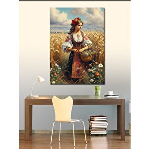 Kanvas Tablo Başak Tarlasındaki Kız 70x100 cm