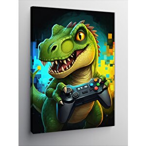 Kanvas Tablo Dinozor Oyun