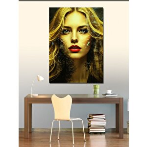 Kanvas Tablo Sarışın Kadın Portresi 50x70 cm