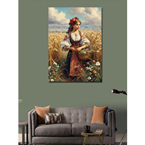 Kanvas Tablo Başak Tarlasındaki Kız 50x70 cm