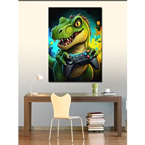 Kanvas Tablo Dinozor Oyun 70x100 cm