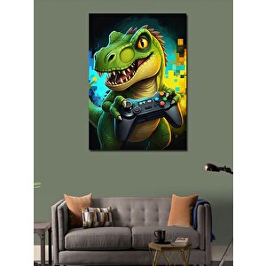 Kanvas Tablo Dinozor Oyun 70x100 cm