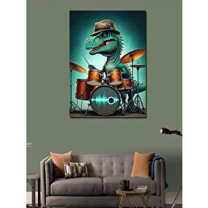 Kanvas Tablo Ritim Dinozoru 70x100 cm