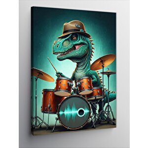 Kanvas Tablo Ritim Dinozoru 100x140 cm