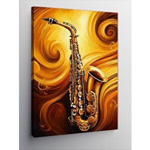 Kanvas Tablo Rüzgarın Ezgisi (saksafon) 50x70 cm