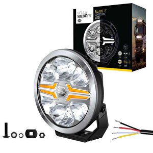 Off-road Valuefit Blade Led Uzun Far Krom 36w 7" Beyaz-amber Isik 1fj357198-031