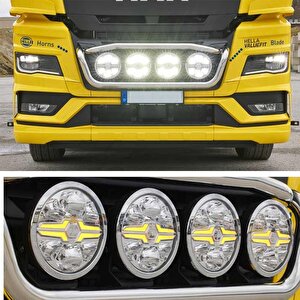 Hella Off-road Valuefit Blade Led Uzun Far Krom 36w 7" Beyaz-amber Isik 1fj357198-031