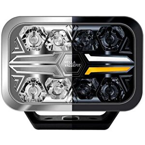Off-road Valuefit Blade Led Uzun Far Krom 36w 9" Beyaz-amber Isik 1fj357199-081