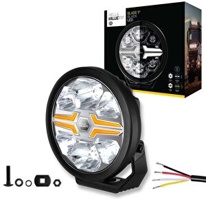 Off-road Valuefit Blade Led Uzun Far Siyah 18w 9" Beyaz-amber Isik 1fj357199-071
