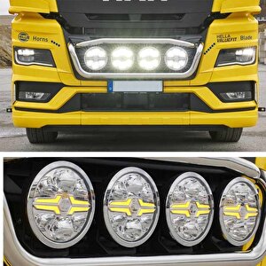 Hella Off-road Valuefit Blade Led Uzun Far Krom 18w 9" Beyaz-amber Isik 1fj357199-031