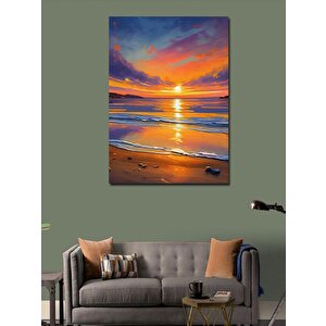Kanvas Tablo Gün Batımı Sahili 70x100 cm