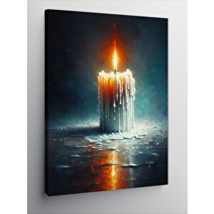 Kanvas Tablo Erimiş Mum 50x70 cm
