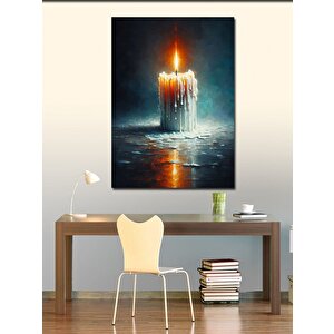 Kanvas Tablo Erimiş Mum 50x70 cm