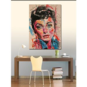 Kanvas Tablo Suluboya Kadın 70x100 cm