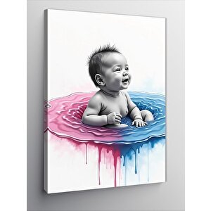 Kanvas Tablo Suda Bebek 50x70 cm