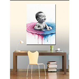 Kanvas Tablo Suda Bebek 50x70 cm