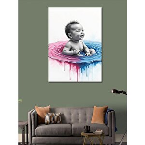 Kanvas Tablo Suda Bebek 50x70 cm