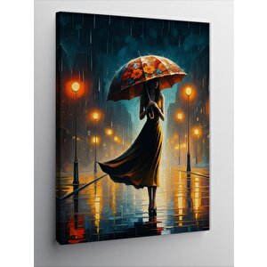 Kanvas Tablo Yağmurlu Gece 100x140 cm