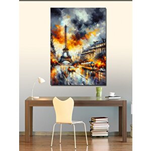 Kanvas Tablo Paris'te Yağmur 100x140 cm