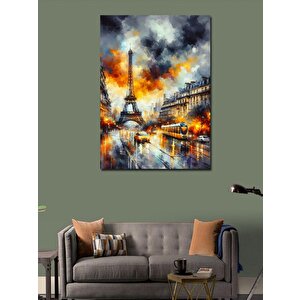 Kanvas Tablo Paris'te Yağmur 100x140 cm