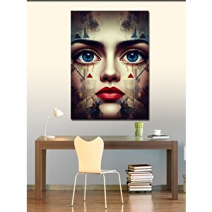 Kanvas Tablo Sürreal Yüz 70x100 cm