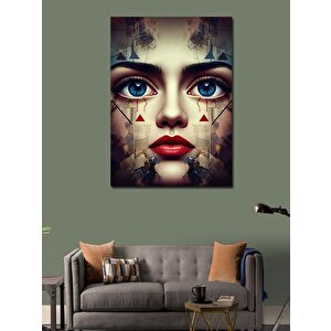 Kanvas Tablo Sürreal Yüz 70x100 cm