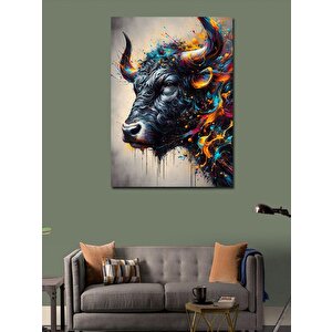 Kanvas Tablo Öküz 70x100 cm