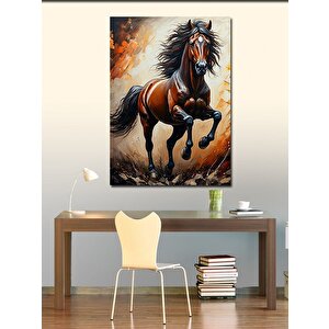 Kanvas Tablo Koşan At 100x140 cm